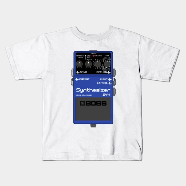 Boss SY-1 Synthesizer Guitar Effect Pedal Kids T-Shirt by conform